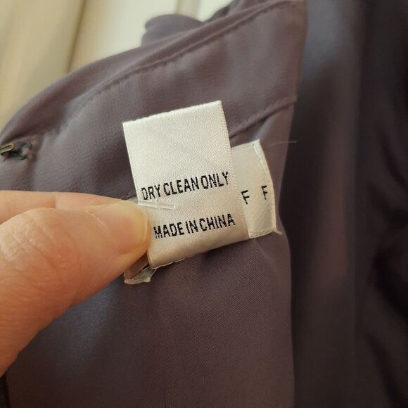 Sz 18 Bill Levkoff Dark Purple Formal Dress 40" total length Prom Bridesmaid - Picture 12 of 14